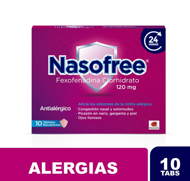 Nasofree (Fexofenadina) 120 Mg 10 Tabs