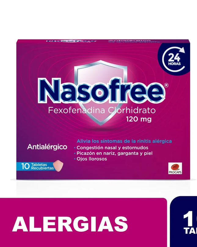 NASOFREE (FEXOFENADINA) 120 MG 10 TABS