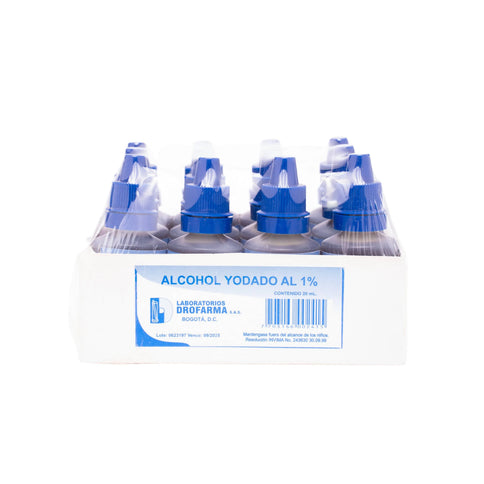 Alcohol Yodado 20 Ml 12 Und Drofarma