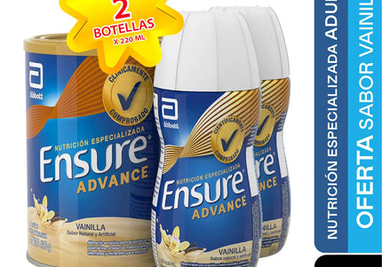 Ensure Adv.Vainilla 400 Gr+2 Adv 220 Ml