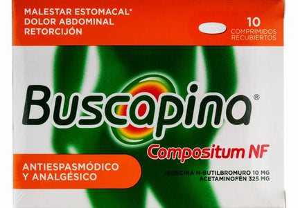 Buscapina Nf Compositum 325/10 Mg 10 Tabletas
