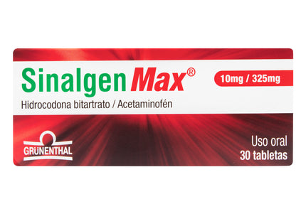 Sinalgen Max 10/325 Mg 30 Tabletas