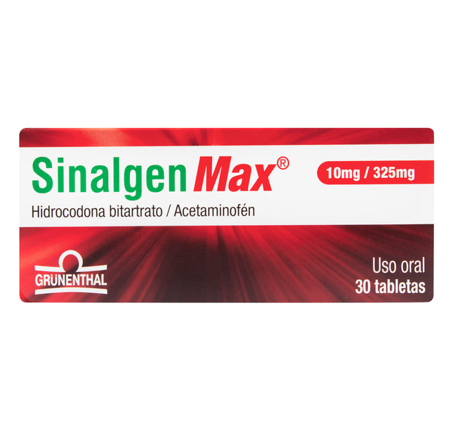 Sinalgen Max 10/325 Mg 30 Tabletas