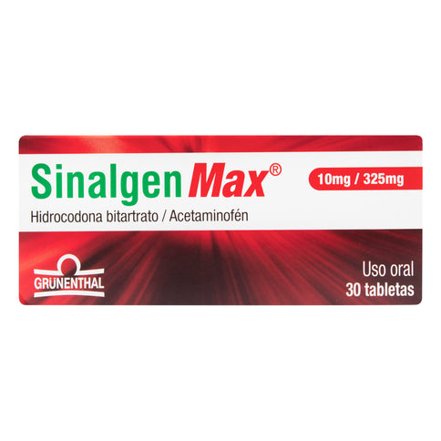 Sinalgen Max 10/325 Mg 30 Tabletas