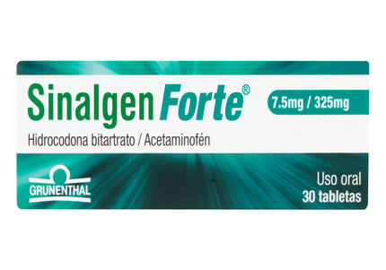 Sinalgen Forte 7.5/325 Mg 30 Tabletas