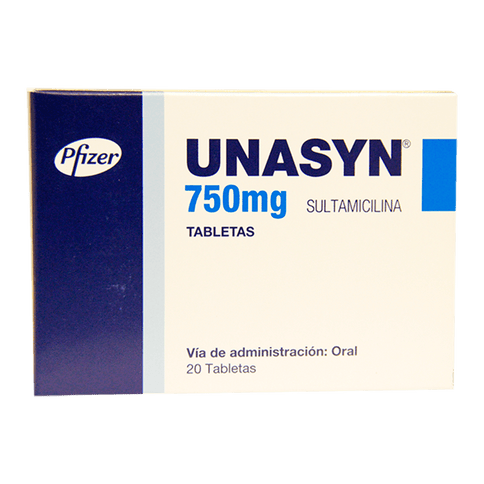 Unasyn 750 Mg 20 Tabletas