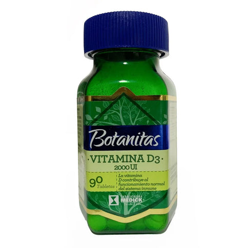 Vitamina D3 2000 Ui Botanitas 90 Tbs