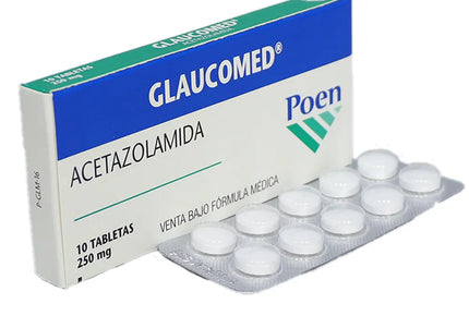 Glaucomed 250 Mg 10 Tabletas