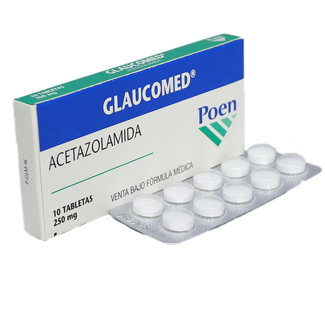 Glaucomed 250 Mg 10 Tabletas