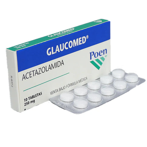 Glaucomed 250 Mg 10 Tabletas
