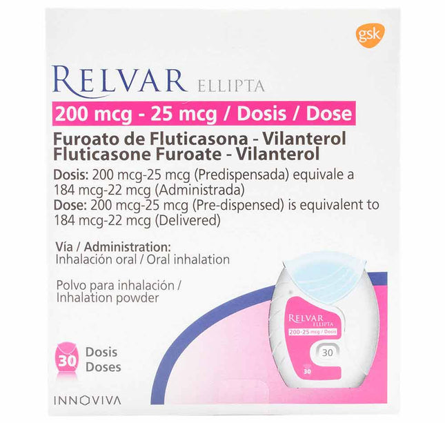 Relvar Ellipta 200/25Mg 30 Dosis