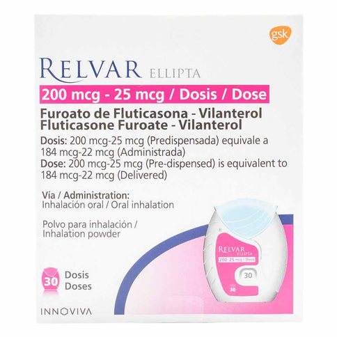 Relvar Ellipta 200/25Mg 30 Dosis
