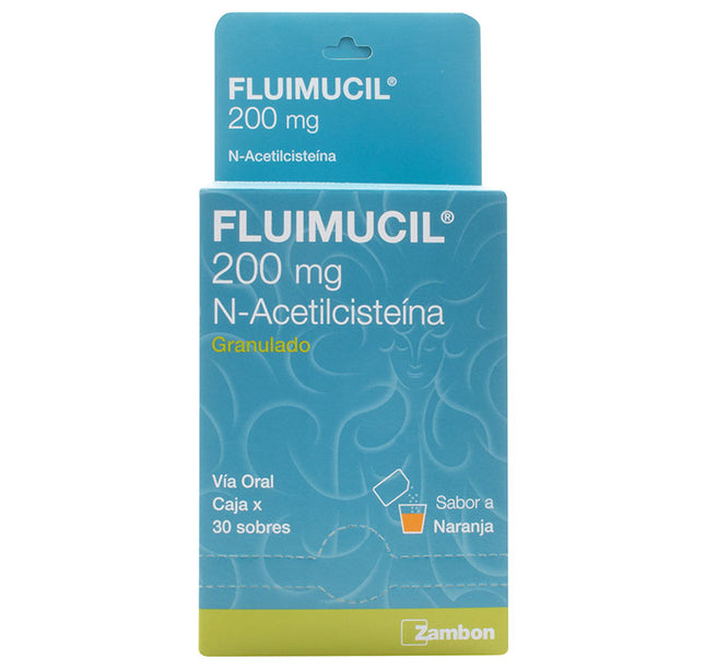 Fluimucil 200 Mg 30 Sobres