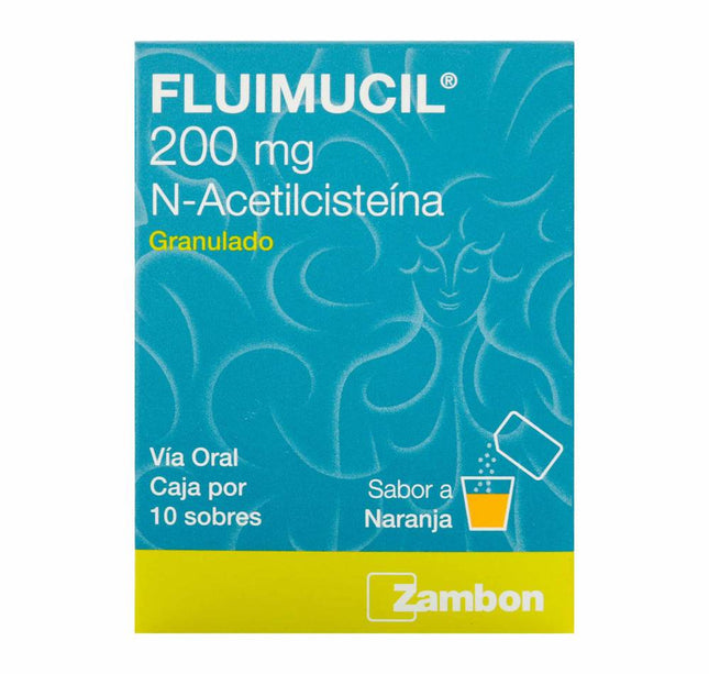 Fluimucil 200 Mg 10 Sobres