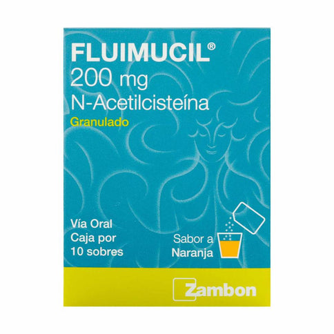 Fluimucil 200 Mg 10 Sobres