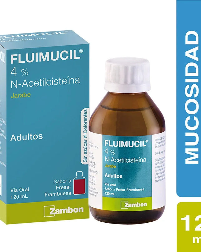 FLUIMUCIL ADULTO JARABE 4% 120 ML