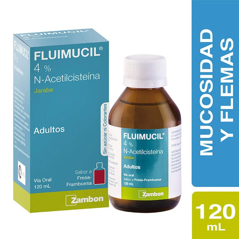 Fluimucil Adulto Jarabe 4% 120 Ml