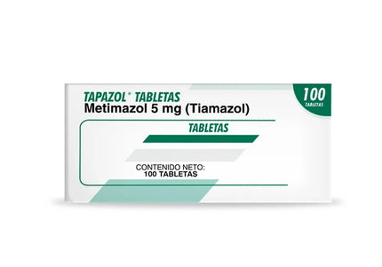 Tapazol 5 Mg 100 Tabletas