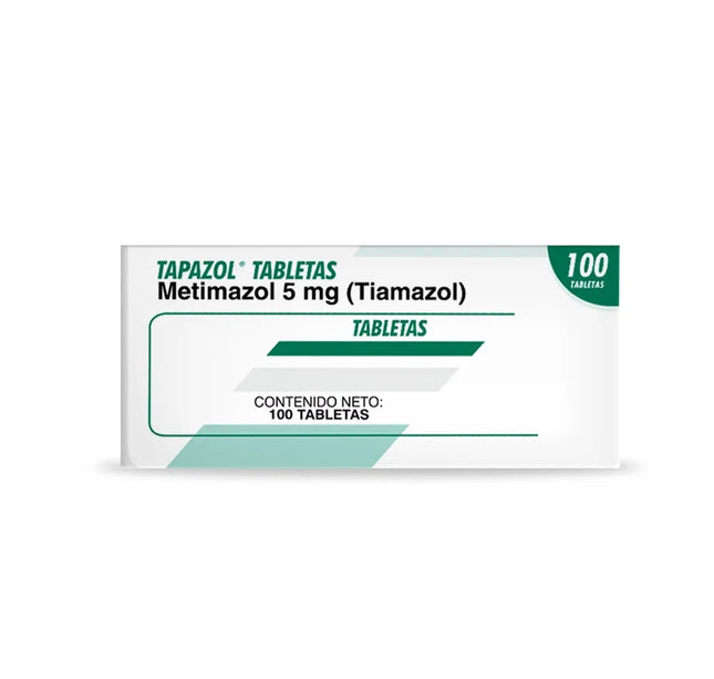 Tapazol 5 Mg 100 Tabletas