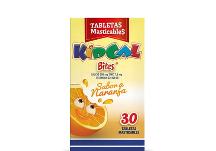 Kidcal Bites Naranja 30 Tabletas