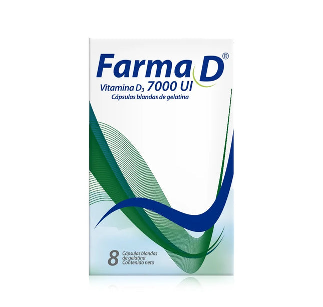 Farma D 7000 Ui (Vitamina D3) 8 Capsulas