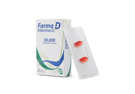 Farma D Vitamina D3 50.000Ui 2 Capsulas