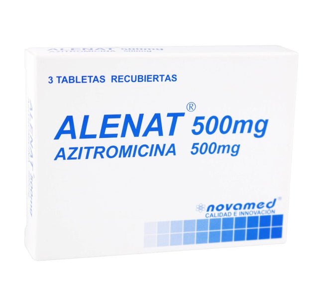 Alenat (Azitromicina) 500 Mg 3 Tbs