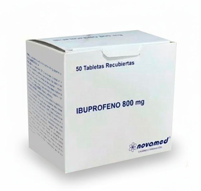 Ibuprofeno 800 Mg 50 Tabletas Recubiertas