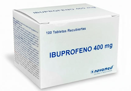 Ibuprofeno 400 Mg 100 Tabletas Recubiertas
