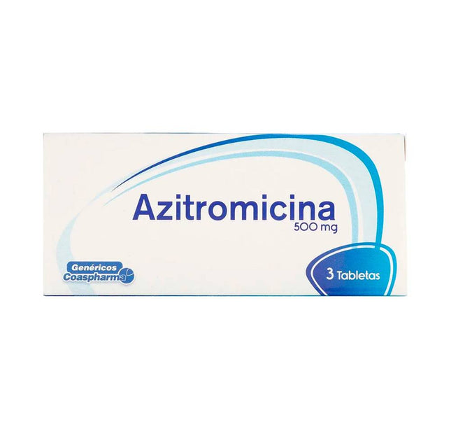 Azitromicina 500 Mg 3 Tabletas Coa