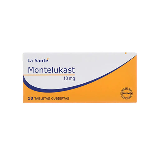 Montelukast 10 Mg 10 Tabletas LS