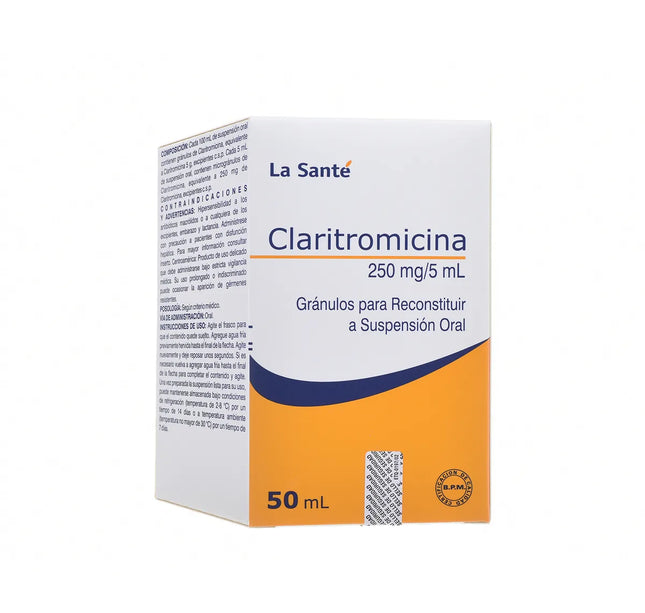 Claritromicina 250 Mg Susp.50 Ml LS