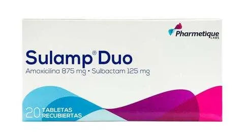 Sulamp Duo 875 Mg 20 Tabletas