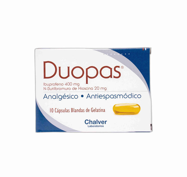 Duopas 400/20 Mg 10 Capsula Blandas De Gelatina
