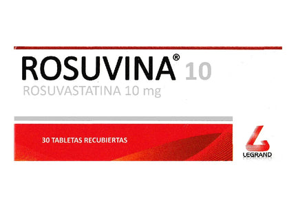 Rosuvina 10 Mg 30 Tabletas