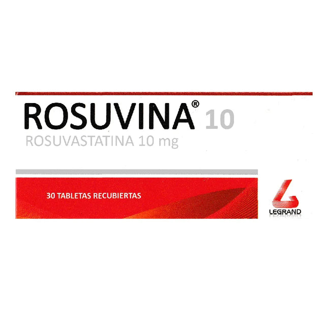 Rosuvina 10 Mg 30 Tabletas