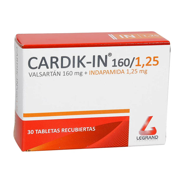 Cardik-In 160/1.25 Mg 30 Tabletas