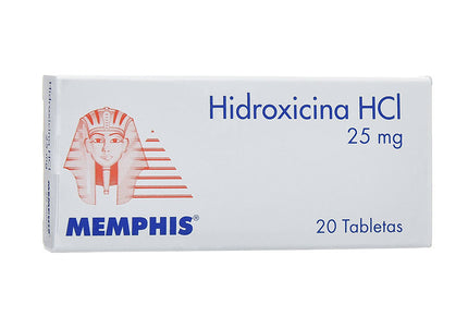 Hidroxicina 25 Mg 20 Tabletas Mp