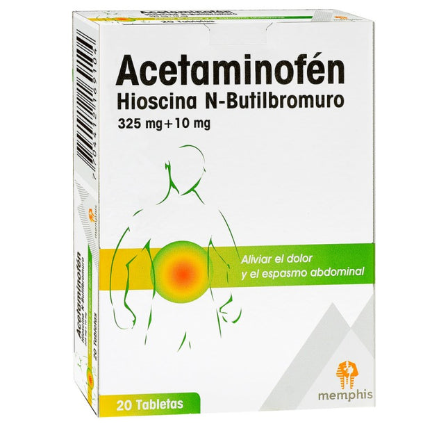 Acetaminofen+Hioscina 20 Tbs Mp