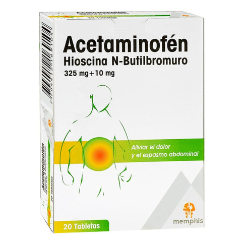Acetaminofen+Hioscina 20 Tbs Mp
