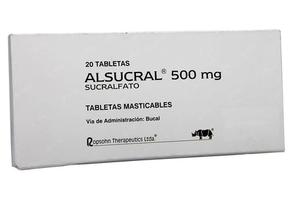 Alsucral 500 Mg Masticable 20 Tbs