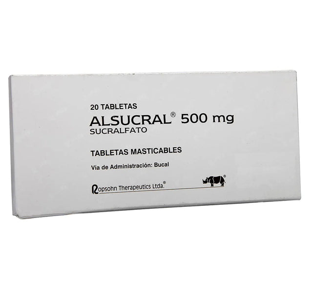 Alsucral 500 Mg Masticable 20 Tbs