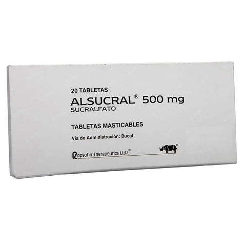Alsucral 500 Mg Masticable 20 Tbs