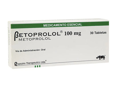 Betoprolol 100 Mg 30 Tabletas