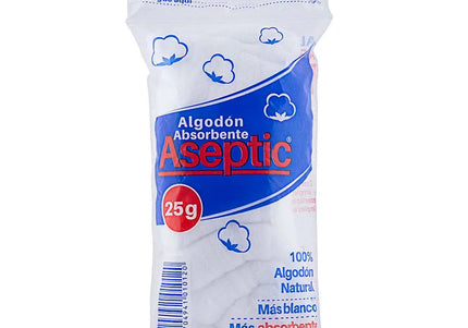 Algodón Aseptic Zig Zag Bol 25 Grs