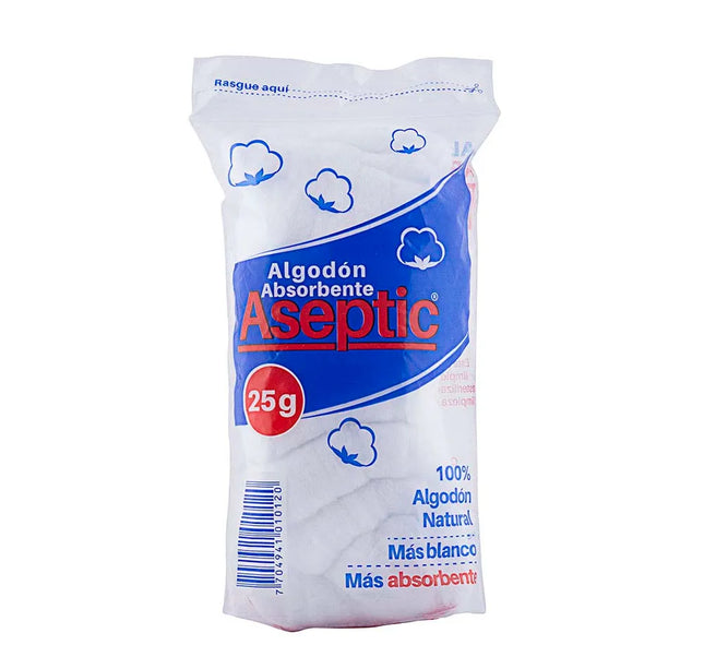 Algodón Aseptic Zig Zag Bol 25 Grs