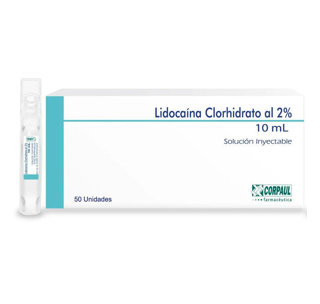 Lidocaina Clorhidrato 2% 10 Ml