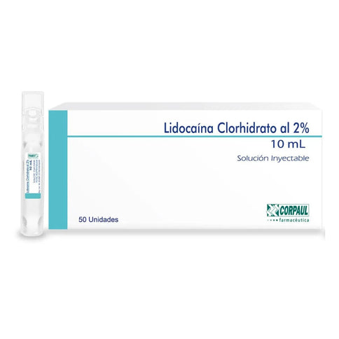 Lidocaina Clorhidrato 2% 10 Ml