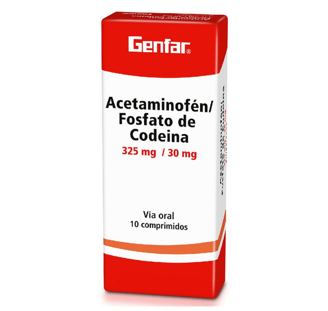 Acetaminofen+Codeina 325/30Mg 10 Tbs Gf