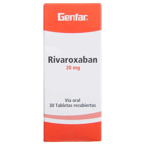 Rivaroxaban 20 Mg 30 Tbs Gf